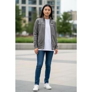 MSRP $45 Nike Dri-Fit Rivalry Full-Zip Track Jacket - Grey